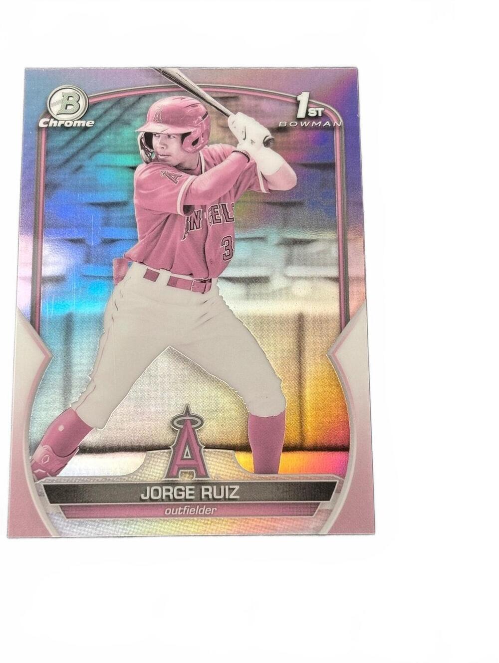 Jorge Ruiz 1st Bowman Chrome Baseball Card BCP-123 Angels OF